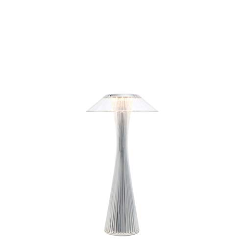 Kartell Lampada Led da Tavolo Space 9220XX, Colore Cromo Metallizzato