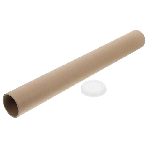 FUNOMOCYA Versatile Kraft Paper Round Cardboard Shipping Tubes Document Storage for Posters Crafts