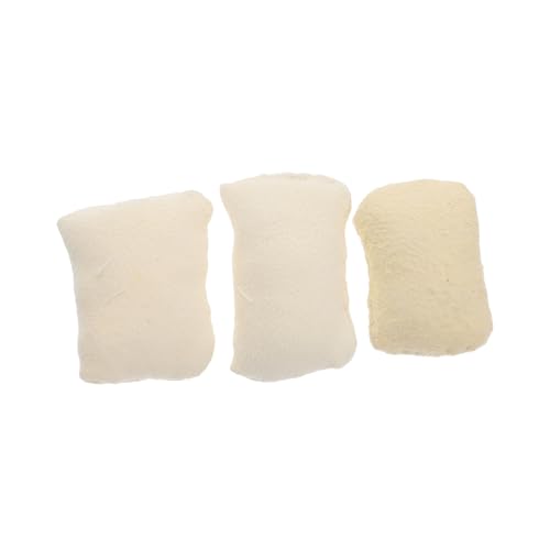 HANABASS 3 Pcs Erhu Mutes Durable Erhu Silencers for Practice Easy to Install Beige