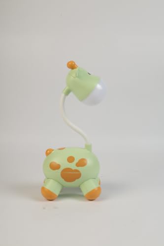 Image of Lexton 9.5 Inch Rechargeable Cute Giraffe LED Table Lamp | Kids Study Desk Lamp with USB Charging, 2 Light Modes, Switch Control & Eye-Care Reading Light for Bedroom, Bedside & Study Table