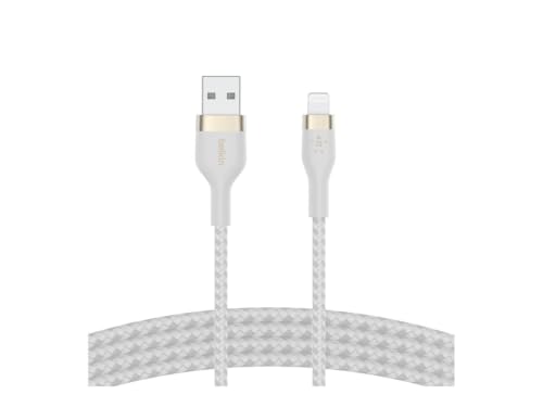 Belkin USB A to Lightning Braided Cable 6.6ft Fast iPhone Charger Cord - image 2