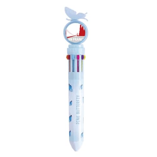 Stylo multicolore San Francisco America Country City Outline idéal pour des notes de cours claires