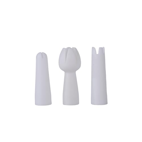 3Pcs White Set Whip Cream Dispenser Head Whipped Nozzle Mounting Mouth Base Tips Dinning Bar Whip Cream Special Head Cream Chargers and Whippers Specialty Tools and Gadgets