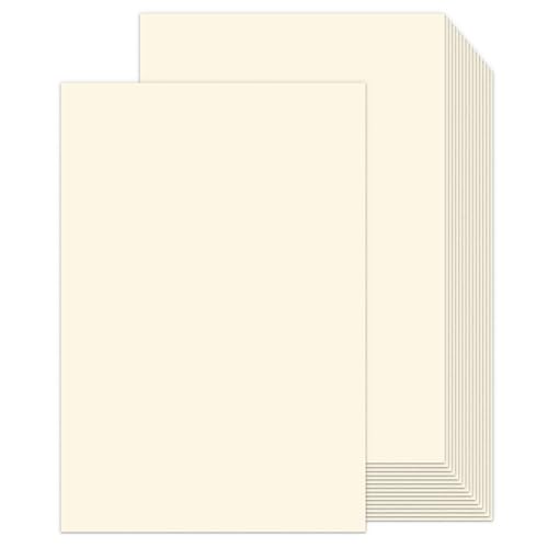 11x17 Cardstock Cream Goefun 110 lb Extra Thick Cardstock Ivory Large Heavy Weight Cover Card Stock for Printer Poster Menus Brochures Catalogues Tabloids Invitations 100 Pack