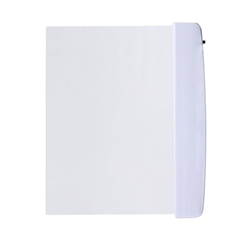 Image of Flat Book Lights for Reading at Night in Bed Clear LED Book Page Light Bookmark Light for Reading Illuminator Panel Plate Lamp Board Wireless (White)