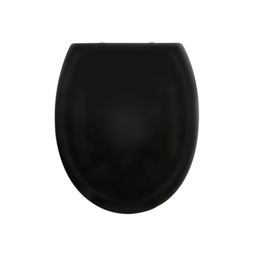 Spirella - Abattant WC PP HARRY, Charnières Inox - Couvercle Toilette Polypropylène Clipsable, Facile à Installer, Fermeture Slow-Close - 44 x 37 x 3 cm -...