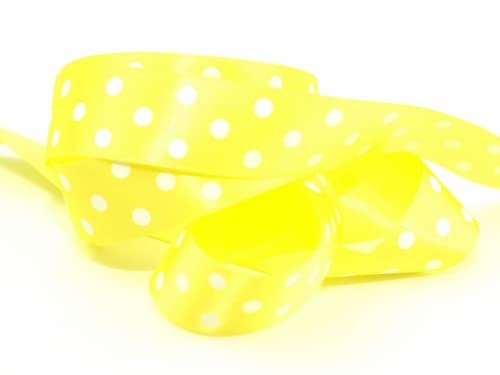 Berisford - Rollo de Cinta (25 mm, 5 Unidades), diseño de Lunares, Color Amarillo