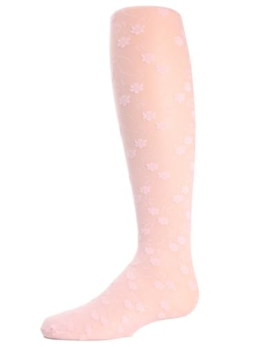 MeMoi Infant Sweet Blossoms Sheer Raised Floral Print Tights2