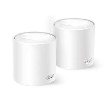 TP-Link Deco X1500(2-pack) Router WiFi 6 Mesh AX1500Mbps, 2 Porte Ethernet Gigabit, Controllo Parental, Router e Ripetitore, Compatibile con Amazon Alexa, 2 Pezzi con Copertura Fino a 370 ㎡
