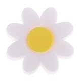 Tdoutop Flower Design Tennis Racket Shock Absorption Tool for Tennis Gear, White