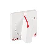 HORECA SUPPLIES Mando Interruptor Blanco para Freidoras Compatible con Movilfrit Modelo P901510 / HR y Otros Fabricantes. Diseño Ergonómico 64x64mm para Uso Profesional en Hostelería Ø50mm.