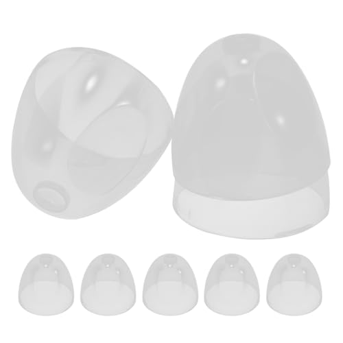 Image of PRETYZOOM 8pcs Milk Bottle Caps Dome Lid Cap Baby Feeding Bottles Nipples Cover Diameter 2.44 Inch