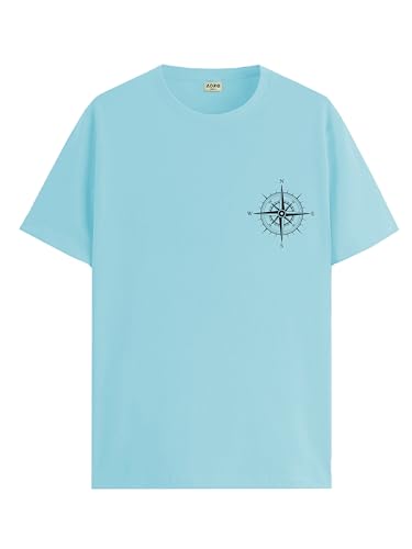 Image of ADRO Unisex 100% Cotton Regular Tshirt | Printed | Graphic Printed | Chest Printed