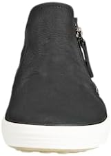 ECCO Women's Soft 7 Side Zip Bootie Sneaker, Black Nubuck, 8-8.5 | Image 2