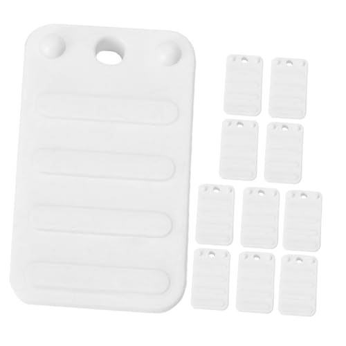 IWOWHERO 12pcs Furniture Cushion Booster Cushion Door Shims Door Stop Table Levelers Shims for Leveling Cabinets Flexible Shims Furniture Levelers Cabinet Shims Chair Levelers White Abs
