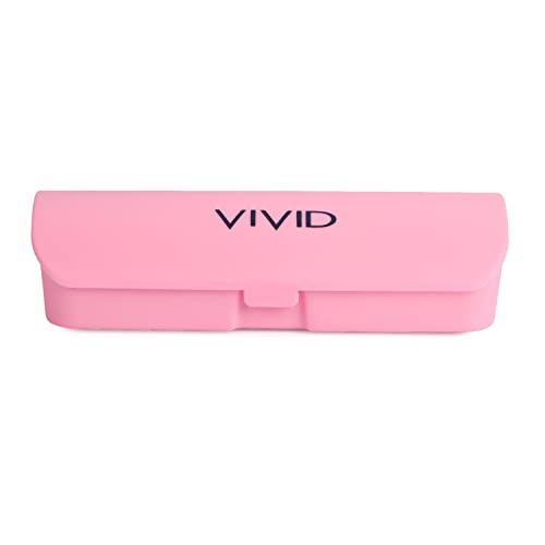 Image of VIVID Vision Unisex Adult Eyewear Specs Case Cover | Screw Driver | Free Cloth | Protect Eye Glasses | Plastic | Spectacles | Cases | AP-394 | 3 IN 1 | Pink