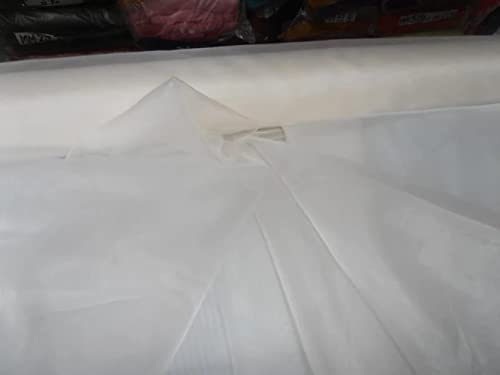 Organza de soie blanc cassé au mètre pour confectionner des voiles de mariée sur mesure