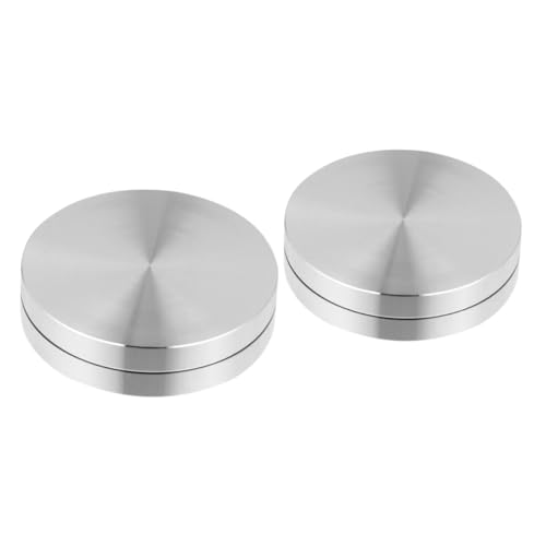 Alipis 1 Set Piattaforma Rotante Per Torte Alluminio Per Alzatina Girevole Facile Installazione E Stabilità Per Decorazioni Dolci Compatibile Con Torte E Frutta 2 Pezzi