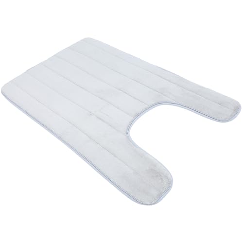 Alfombrilla para baño en forma de U cojín absorbente portátil para inodoro 2