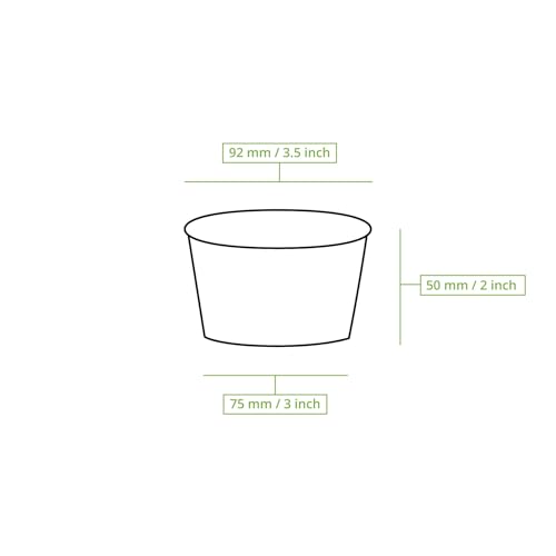Gobelets à glace en papier blanc 150ml pour sorbets et snacks jetables - 4