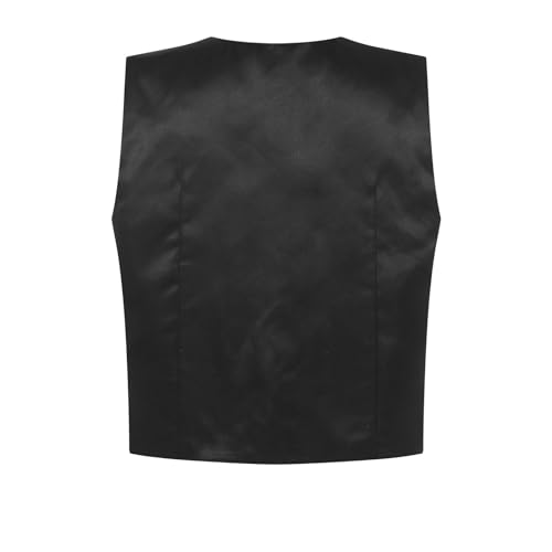 Boys Front Suede Dressy Waistcoat Regular Fit Satiny Back Formal Suit Vest for Party Wedding2