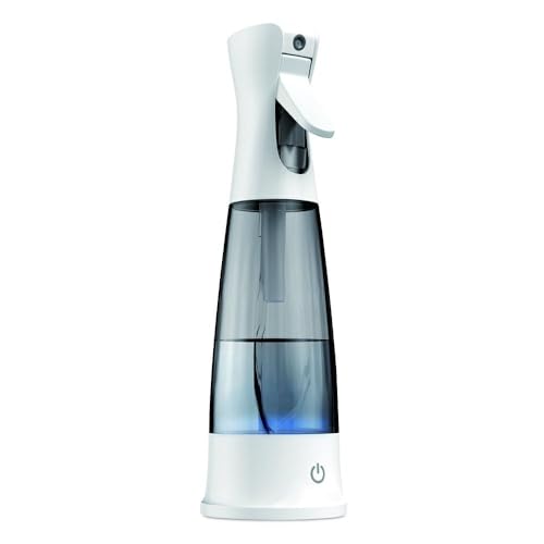 Mach Power Generador desinfectante en spray de ácido hipocloroso, eco-sostenible con agua y sal, incluye paquete de 50 g de sal, seguro y recargable (HC-Hanoz)