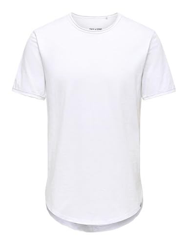 Only & Sons Mens Onsbenne Life Longy Tee Nf 7822 T-Shirt, White-2, L UK