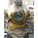Antique Style Scuba Divers Helmet Collectible Design Brass Finish Us Navy Helmet Rustic Vintage Home Decor Gifts