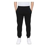KHIM Jogging Trouser Tracksuit Bottom Pant Kids Unisex Girls Boys Activewear (UK, Age, 13 Years, 14 Years, Regular, Black) - Image 1