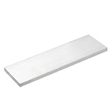 QUARKZMAN Alublech 12mm Dicke, 254mm Länge 6061 Aluminium Flachstange 75mm Breite, Quadratischer Aluplatte Solide Alu Vierkantstange für Modellbau Basteln Maschinenbau Baubranche Fahrzeugbau