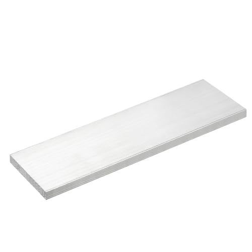 Image of uxcell Square Aluminum Flat Bar, 1 /2 inch Thick 3 inch Width 10 inch Length Square Aluminum Bar 6061 Aluminum Flat Plate, 12 x 75 x 254mm T6511 Solid New Mill Stock for Industrial Building