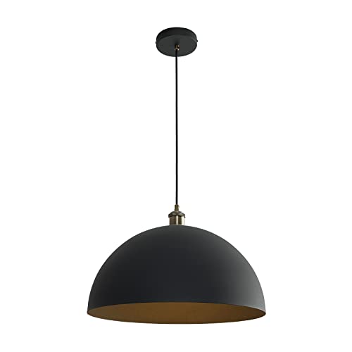 Vintage Black Pendant Light 17.72'' Retro...
