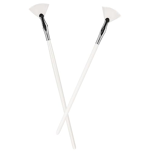 HAPINARY 2 Pack Fan Eyelash Brush Easy Application for Eyebrows Lashes Makeup Practice Tool for Women's Birthday Christmas New Year