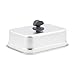Milageto Cupola per Fusione di Formaggio, Copertura per Cottura a Vapore, griglia Rettangolare in Acciaio Inox per Hamburger, Barbecue, panini Teppanyaki, 40 Cm X 29 Cm X 12 immagine