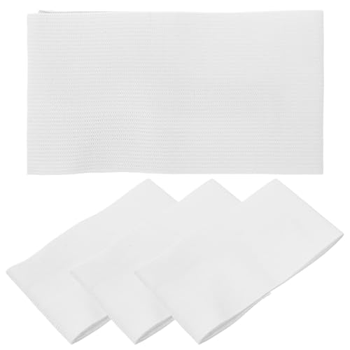 POPETPOP 4PCS Blank Captain Arm Bands for Soccer, DIY Elastic Arm Bands, Adjustable Soccer Captain Armband, Mourning Bands for Badges, Sport Team Badges