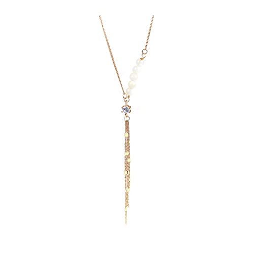 Bijoux pour femmes perles gland pour un décolleté d'été élégant