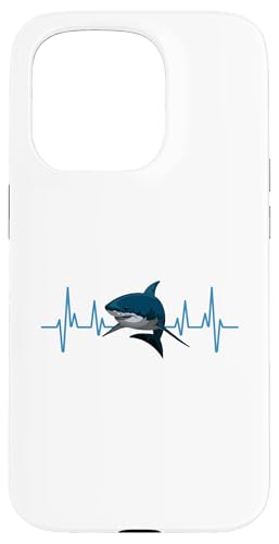 Shark Heartbeat Funny Humour Man X}zP[X iPhone 15 Pro p