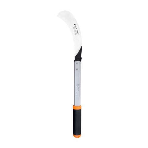 Image of MULTITEC Coconut Tree Pruning Saw | 650mm Steel Blade with 31 inch Aluminium Handle | Manual Cutter for Coconut & Banana Harvesting | Lightweight, Corrosion-Resistant Garden Saw