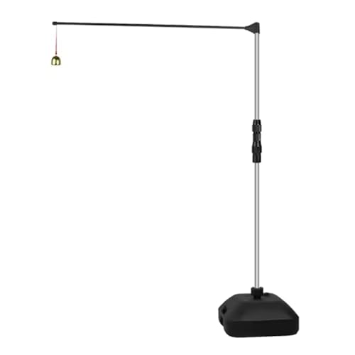 Entrenador de salto vertical con soporte de medición de altura, monitor de rebote ajustable para entrenamiento de baloncesto y voleibol, herramienta de gimnasio en casa para todas las edades