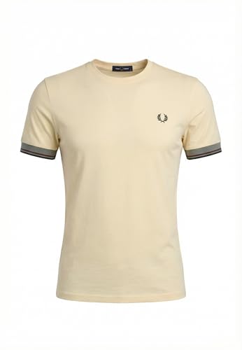 Fred Perry Twin Tipped Cuff T-Shirt Homme coupe droite coton doux