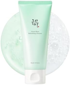 Beauty of Joseon Green Plum Refreshing Cleanser Gel — top-down angle highlighting key features