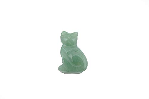 Edelstein Anhänger Katze, Katzenanhänger am Lederband gebohrt (Aventurin) Cover