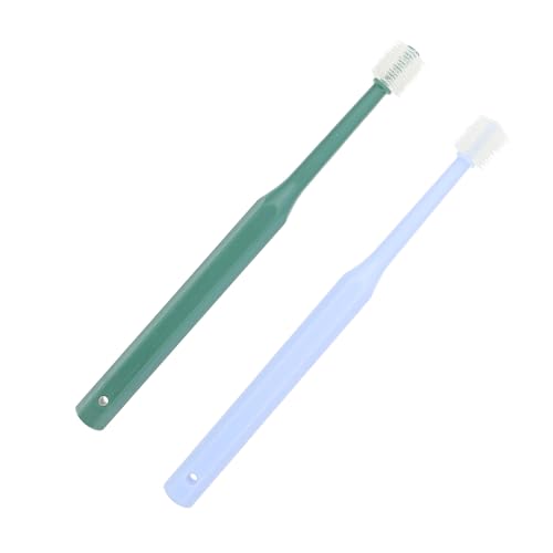 MOTHNUR Cepillo de Dientes Pack de 2 Unidades para de 360 Mango Antideslizante y Limpieza Bucal para Perros y Gatos
