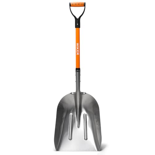 Snow Shovel,Metal Snow Shovel for Driveway,Scoop Shovel...