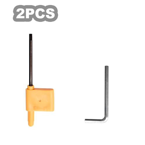 Diraeen 27pcs Carbide Lathe Tools,Tungsten Cutters Inserts Set for Wood Lathe Turning Tools, Include 11 mm Square with Radius, 12 mm and 8.9 mm Round, 30 x 10 mm Diamond, Screwdriver,Screws