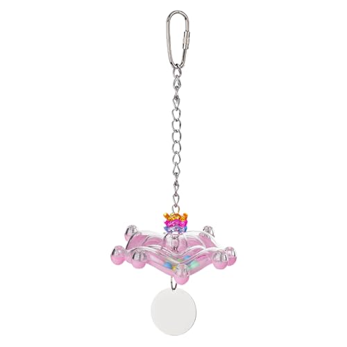 Juguetes genéricos para pájaros, juguete interactivo en forma de cohete para loros, suministros divertidos para animales, actividad de masticación para periquitos inseparables y loros