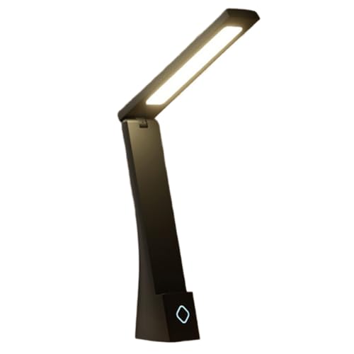 IJSDNVJNDX Lámpara de Escritorio Plegable con Protección Ocular LED para Niños, Recargable y Enchufable, Color Negro.