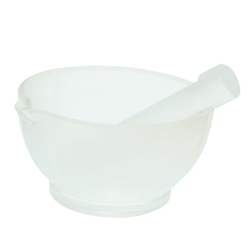 OFFSCH Glass Pestle and Bowl Medicine Practical Grind Bowl for Pills Herbs 9cm Random Style