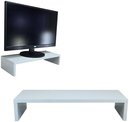 Kit 2 Suportes Para Computadores Monitor PC Setup Gamer Mesa Orga...