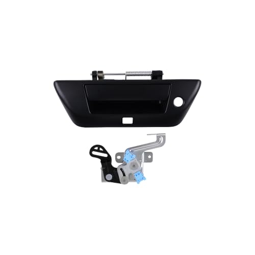 HYILUN0104 Soomth Black Painted Tailgate Handle Latch Compatible with Nissan Titan 2017-2024